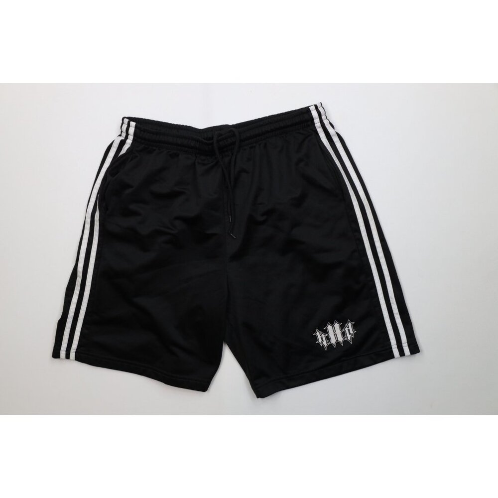 Vintage Y2K 2001 WWF Wrestling Mens Large Triple H Striped Above Knee Shorts